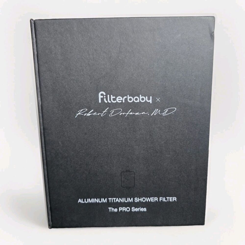 Filterbaby x Dr Robert Dorfman PRO Series Shower Filter Aluminum Titanium NIB
